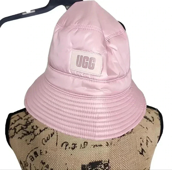 Ugg Fabric metallic Pink Bucket Hat. Nwt - Picture 5 of 5